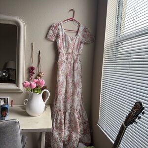 Solitaire floor length dress